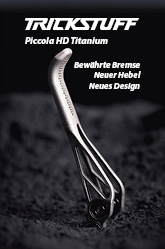 Neue Technologie, neue Möglichkeiten. Spendiere deiner Bremse ein Upgrade. Der Bremshebel einer Trickstuff Piccola aus 3D-gedrucktem Titan