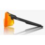 100% Aerocraft Brille, Soft Tact Black, Hiper Red Multilayer Mirror Lens Bild 3 thumbnail