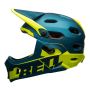 Bell Super DH Spherical Mips Fullface Helm Matte Gloss Blue Hi-Vis Bild 2 thumbnail