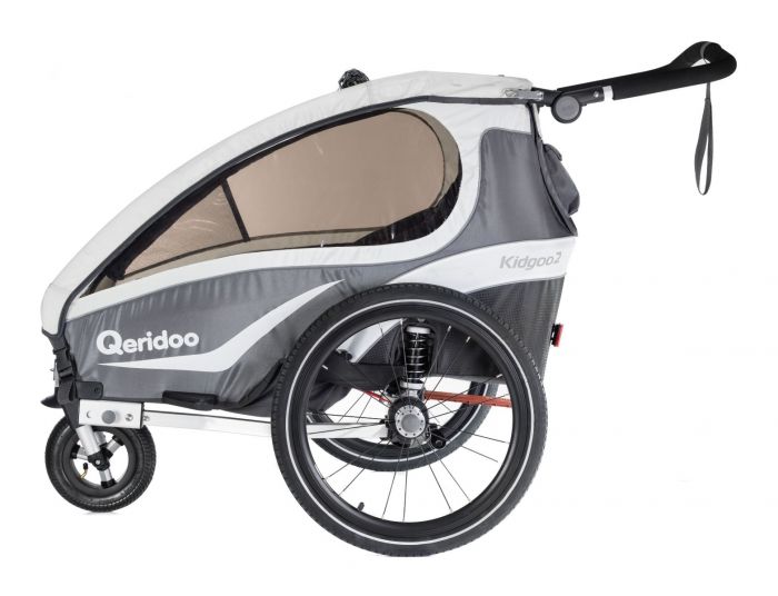 Qeridoo Kidgoo 2 Sport Kinderfahrradanhanger Inkl Scheibenbremse Und Joggerrad Anthrazit