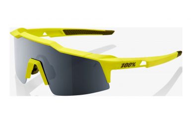 100% Speedcraft SL Brille, Soft Tact Banana, Black Mirror Lense