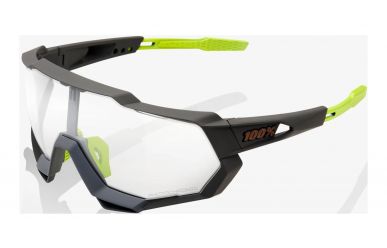 100% Speedtrap Brille, Soft Tact Cool Grey, Photochromic Lense