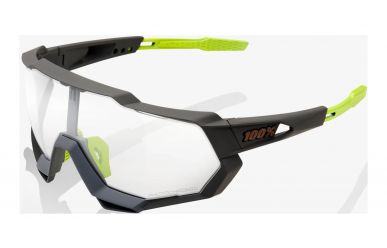 100% Speedtrap Brille, Soft Tact Cool Grey, Photochromic Lense