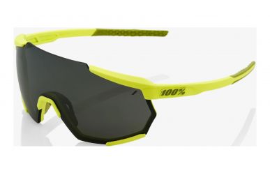 100% Racetrap Brille, Soft Tact Banana, Mirror Lense