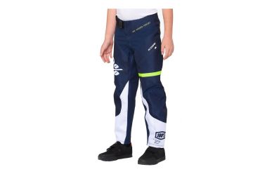 100% R-Core Youth DH Pant Dark Blue Yellow 24