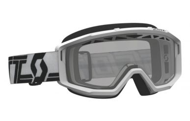 Scott Primal Enduro Goggle Brille, White Black, Clear