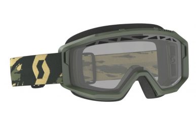 Scott Primal Enduro Goggle Brille, Camo Kaki, Clear