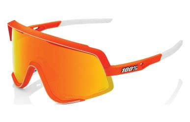 100% Glendale Brille, Neon Orange, HIPER Multilayer Mirror Lense