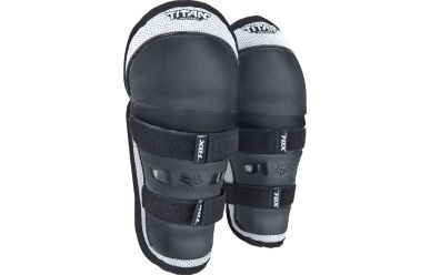 Fox Racing PeeWee Titan Knee/Shin G Youth Black Silver OS