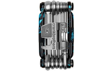 CrankBrothers Minitool 17 Multifunktionswerkzeug Splatter Limited Edition Black Blue