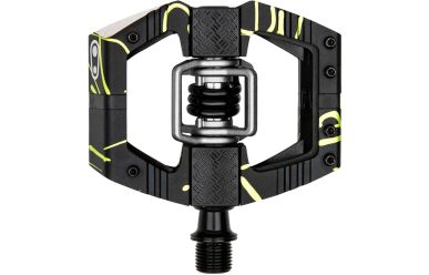 CrankBrothers Mallet Enduro LS Enduro Klickpedal, Splatter Limited Edition Black Lime Green