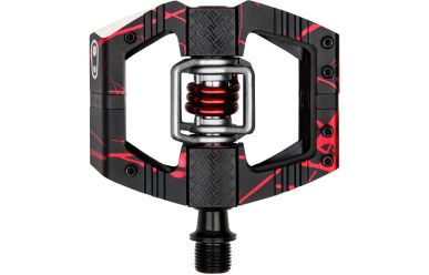 CrankBrothers Mallet Enduro LS Enduro Klickpedal, Splatter Limited Edition Black Red