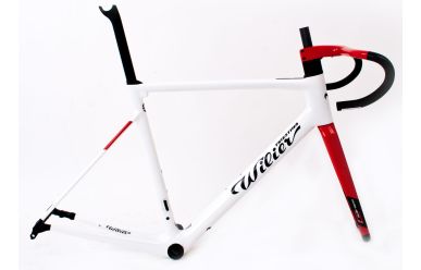 Wilier 0 SLR Frameset, 0Bar 410x110, Infinitamente Metallic White Black Red, L