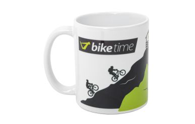 biketime Kaffeetasse mit Untersetzer