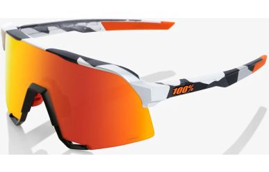 100% S3 Brille, Soft Tact Grey Camo, Hiper Red Mirror Lense