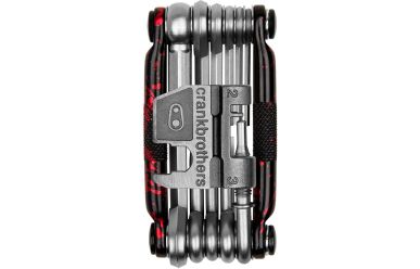 CrankBrothers Minitool 17 Multifunktionswerkzeug Splatter Limited Edition Black Red