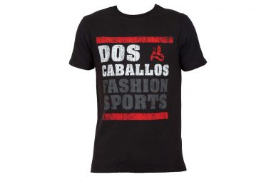 Dos Caballos T-Shirt Schwarz