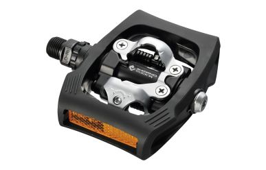 Shimano PD-T400 SPD Click`R Klick/Plattform Pedal leichter Ausstieg inkl. Cleats Black