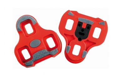 Look Keo Grip Pedalplatten mit Gummipads Rot 9 Grad Auslösewinkel