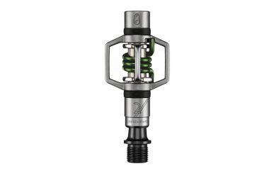 CrankBrothers Eggbeater 2 Pedale inkl. Premium Cleats, Silver Green