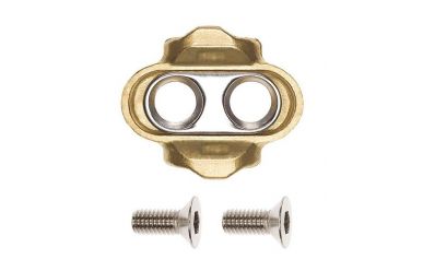 CrankBrothers Premium Standard Release Cleats Pedaleplatten Messing, Auslösewinkel 15 Grad - Spiel 0 Grad