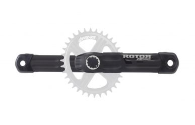 Rotor 2INpower MTB Leistungsmesskurbel Direktmount Matt Schwarz