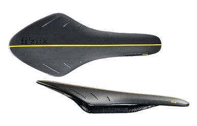 Fizik Arione 00 Sattel Carbon Braided schwarz/gelb