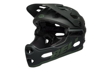 Bell Super 3R Mips Fullface Helm Matte Green