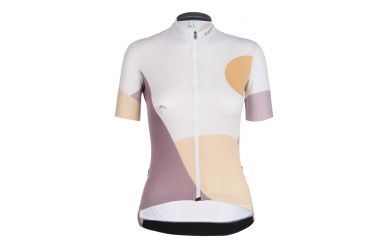 Q36.5 G1 Globe Trotter Kurzarm Jersey Women White