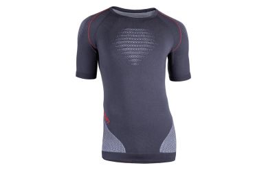 UYN Evolutyon Natex Unterhemd Kurzarm Melange Man Charcoal White Red