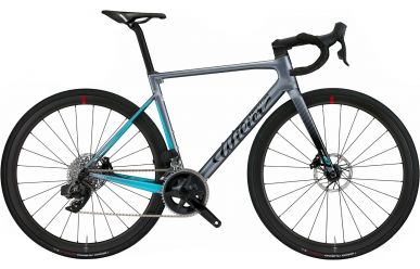 Wilier 0 SL Disc Shimano Ultegra 8170 Di2 Carbon NDR38 Wheels, Grey Light Blue Glossy