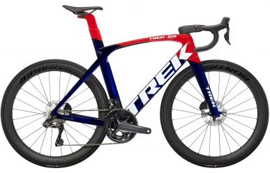 Trek Madone SLR 7 Disc, Shimano Ultegra Di2, Navy Carbon Smoke Viper Red