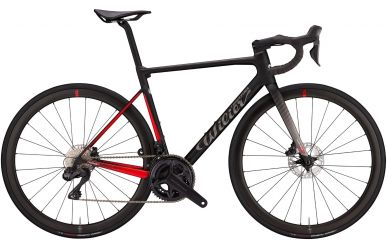 Wilier 0 SL Disc Shimano Ultegra 8170 Di2 Carbon NDR38 Wheels, Black Red Matt