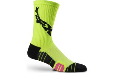 Fox Racing Ranger Cushion 8" Socken Men Fluorescent Yellow