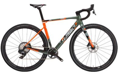 Wilier Rave SLR SRAM Rival Etap Axs 1x12, Miche Graff Alu, Camouflage Orange Glossy