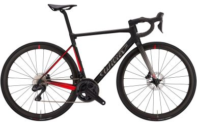 Wilier 0 SL Disc Shimano 105 Di2 2x12, Shimano RS171, Black Red Matt