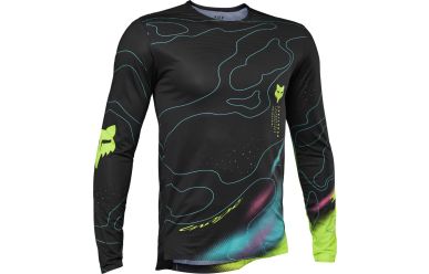 Fox Racing Flexair Lunar Langarm Jersey Black