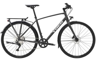 Trek FX 3 Disc EQ inkl. Schutzbleche, Gepäckträger, Beleuchtung, Matte Dnister Black