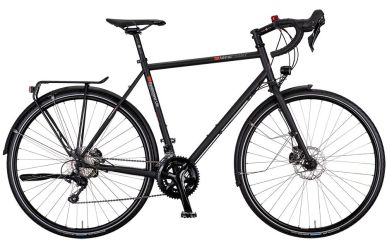 VSF fahrradmanufaktur T-Randonneur Lite, Shimano 105 22 Gang, Ebony Matt, Diamant