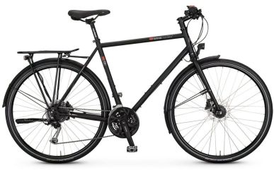 VSF fahrradmanufaktur T-100 Sport Shimano Alivio 27 Gang Disc, Ebony Matt, Diamant