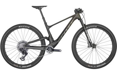 Scott Spark RC World Cup EVO TR, SRAM XX SL AXS Transmission, Raw Carbon Yellow Flakes Chrome