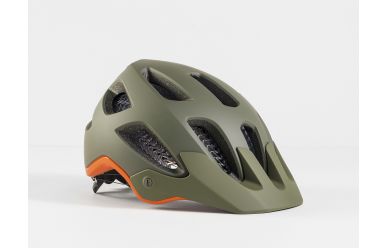 Bontrager Rally WaveCel MTB Helm Olive Grey Roarange