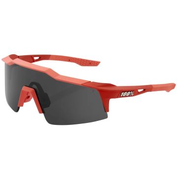 100% Speedcraft SL Brille, Soft Tact Coral, Smoke Lense