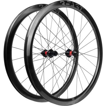 Beast RX40 Rennrad Laufradsatz UD Black, DT Swiss 240s Disc Center Lock Shimano HG, 28", VR 12x100mm, HR 12x142mm