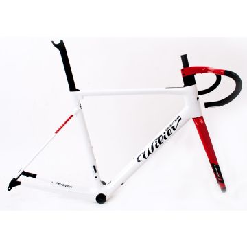 Wilier 0 SLR Frameset, 0Bar 410x110, Infinitamente Metallic White Black Red, L