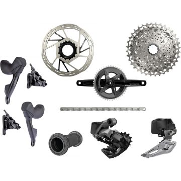 SRAM Rival eTap AXS Gruppe, inkl. Bremsen, 2x12 / 46-33 / 175mm / 10-30