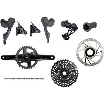 SRAM Rival eTap AXS / GX Eagle AXS Mullet Gruppe, inkl. Bremsen, 1x12 / 40 / 172,5mm / 10-50