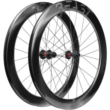 Beast RX60 Road Laufradsatz Square Black, DT Swiss 240s Disc Center Lock XDR, 28", VR 12x100mm, HR 12x142mm