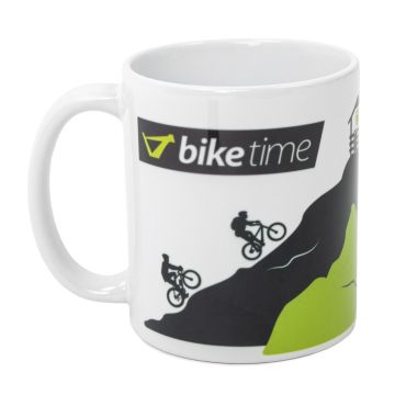 biketime Kaffeetasse mit Untersetzer
