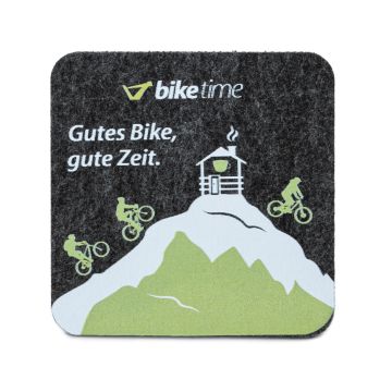 biketime Filz Untersetzer